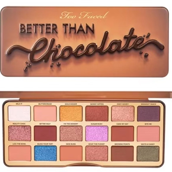 Better Than Chocolate 🍫 Too Faced Cocoa Infused Eye Shadow Palette • 18 Shades - Picture 5 of 11